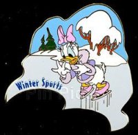 Disney Auctions - Daisy Winter Sports 2002 Pin (Gold Prototype)