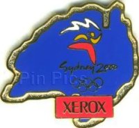 Xerox - blue Australian continent