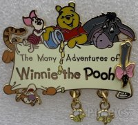 Pooh, Eeyore, Tigger and Piglet - The Many Adventure's of Winnie the Pooh - Dangle - Tail Spins