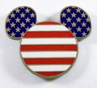 DL - Patriotic Mickey Head Icon - American Flag - Cast Exclusive