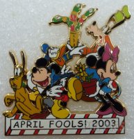 WDW - Mickey, Minnie, Goofy & Pluto - April Fools Day 2003