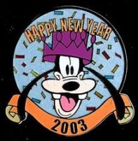 Disney Auctions - Goofy New Year 2003 Pin (Black Prototype)