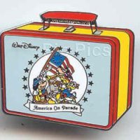 DL - Patriotic Mickey, Goofy, Donald - Fab 3 - America On Parade -  Lunch Box Series