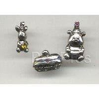 Japan - Pooh & Piglet - Peweter - Pooh and Piglet Party - 3 Pin Set