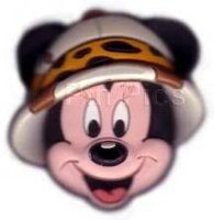 WDW - Minnie Head - Safari Hat - Rubber