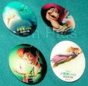 Set of 4 Peter Pan pins