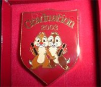 Japan - Chip and Dale - Red - Graduation 2003 - Boxed Pin - JDS