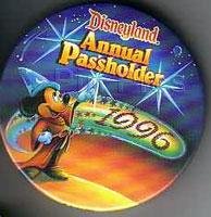 Disneyland Annual Passholder 1996