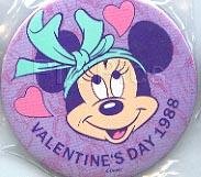 Valentine's Day 1988 featuring Minnie Mouse