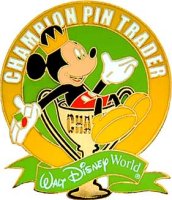 WDW - Mickey Mouse - Pin Trader Champion - Green  - Spring 2003 - Cast