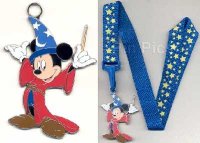 Fantasia Sorcerer Mickey Lanyard w/Stars