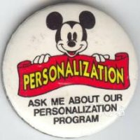 Mickey’s Personalization Button