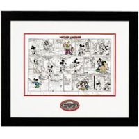 Mickey & Minnie 75th Anniversary Framed Comic Strip Pin Set #2