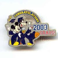 WDW - Mickey, Donald & Goofy - Congratulations 2003 Grads!