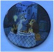 UK Release Button of Lady and the Tramp