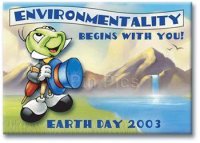 Button - Earth Day 2003 (Jiminy Cricket)