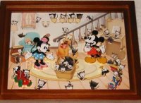 JDS - Mickey and Minnie - Kittens - Taking Care of Cats - Four Pin Frame Set