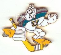 Wild Wing Duck as Mighty Duck's Goalie