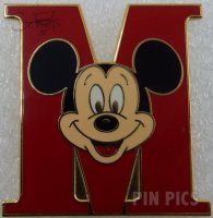 WDW - Mickey Head - Red Varsity M Letter