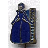 Cinderella Stick Pin - Blue