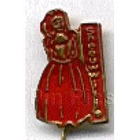 Snow White Stick Pin - Red