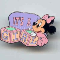 It's a Girl Baby Blocks (Minnie)