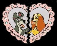 Disney Auctions - Lady and the Tramp Valentine (Black Prototype)