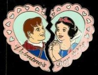 Disney Auctions - Snow White and Prince Valentine pin (Silver Prototype)