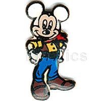 Cowboy Mickey Mouse with white ears