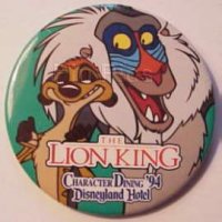 Character Dining '94 Disneyland Hotel (The Lion King )