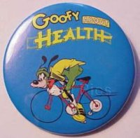 Button - WDW - Goofy About Health (Bicycling)