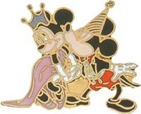 Mickey Kissing Queen Minnie