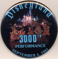 DL 3000th Performance Main Street Electrical Parade Button