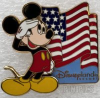 DL - Mickey - All American Pin Festival - Saluting Flag