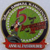 WDW - Animal Kingdom - 5 Years of Adventure and Magic - Annual Passholder