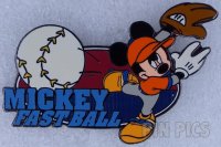 Disney Auctions - Mickey - Fastball - Baseball Pin Series