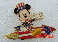 WDW - Mickey - Riding Rocket - Mickey Americana Collection