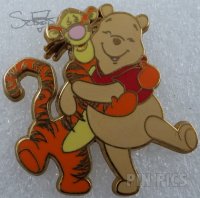 DLR - Tigger & Pooh Hugging - Cast Member Lanyard Series - Pooh Friends