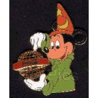 Fantasia Mickey Mouse Green Costume Pin