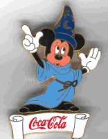 Bootleg Coca Cola Sorcerer Mickey with Scroll