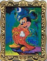 DL - Impressionist Sorcerer Mickey - Gold Frame - Fantasia