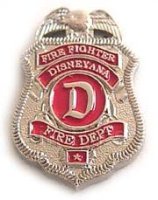 Disneyana - Firefighter Mini Badge (Silver)