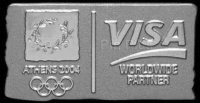 Athens Greece 2004 Olympic Summer Games - VISA AND OLYMPIC LOGO