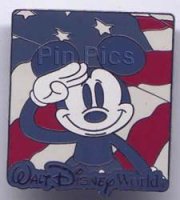 WDW - Mickey Saluting - Walt Disney World - Flag