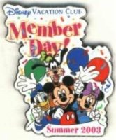 DVC - Member Day Pin (Summer 2003)