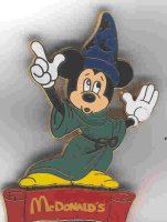 Bootleg - Sorcerer Mickey with Mc Donalds Scroll (green)