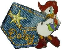 Japan - Daisy Duck - Cowgirl - Western Denim Pocket Name - JDS