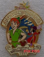 DCL - Peter Pan, Captain Hook, Tinker Bell - AP - Celebration Walt Disney Art Classics 2003 - Adventure on the High Seas - Logo