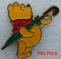 Winnie the Pooh with his Green Umbrella