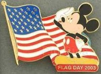 Disney Auctions - PP - Saluting Mickey - Flag Day 2003